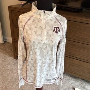 Women's Camo Quarter-Zip Jacket Aggies Texas A&M New Never Worn.
